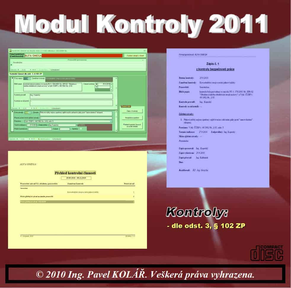 Software BOZP Modul Kontroly 2011