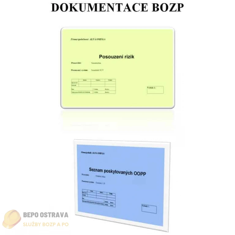 Základní dokumentace BOZP - dokumentace bezpečnosti práce