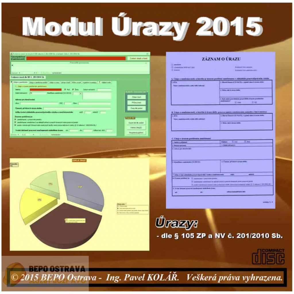 Software BOZP Modul Úrazy 2015