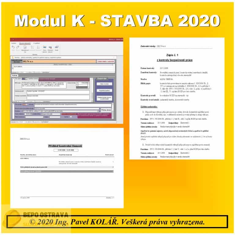 Software BOZP Modul K-Stavba